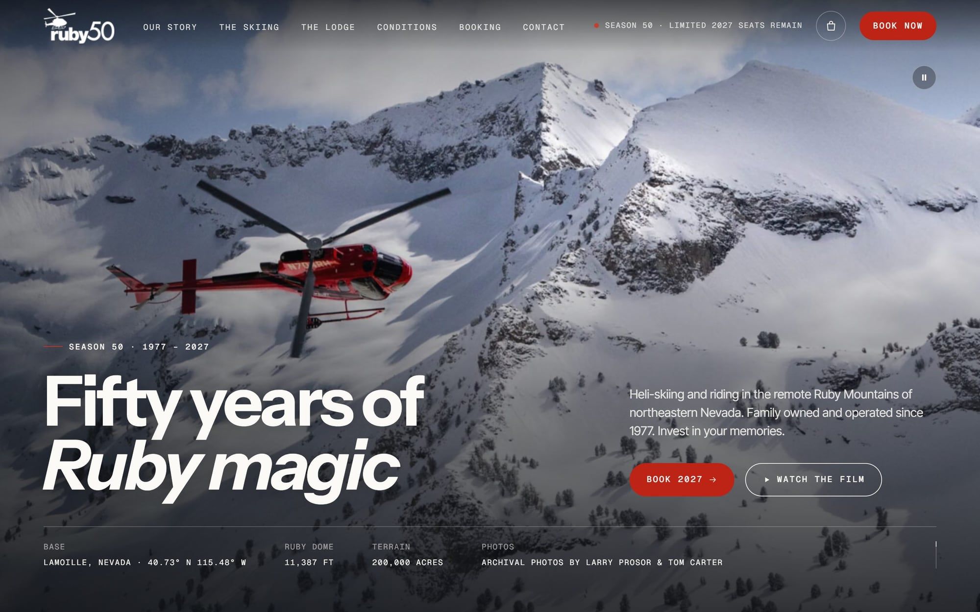 Ruby Mountain Heli website